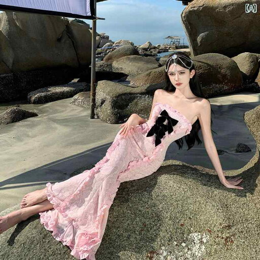 ワンピース 大人 リゾート レディース スタイル ホット ガール スタイル レース チューブ トップ ドレス スリム ロング スカート バースデー ドレス ワンピース 大人 リゾート レディース スタイル ホット ガール スタイル レース チューブ トップ ドレス スリム ロング スカート バースデー ドレス