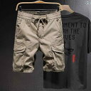 ハーフパンツ カーゴ ショートパンツ 短パン 膝丈 大きいサイズ ポケット大 作業服 ワークウェア セットアップ 綿 夏 メンズ シンプル カジュアル アウトド...