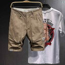 ハーフパンツ カーゴ ショートパンツ 短パン 膝丈 大きいサイズ ポケット大 作業服 ワークウェア セットアップ 綿 夏 メンズ シンプル カジュアル アウトド...