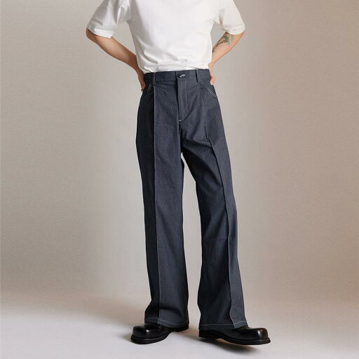 スラックス パンツ ズボン メンズ おしゃれ ファッション シンプル カジュアル ストレート レトロ 薄手 ハイエンド スタイリッシュ デイリー ロング クール 韓国 モダン スラックス パンツ ズボン メンズ おしゃれ ファッション シンプル カジュアル ストレート レトロ 薄手 ハイエンド スタイリッシュ デイリー ロング クール 韓国 モダン