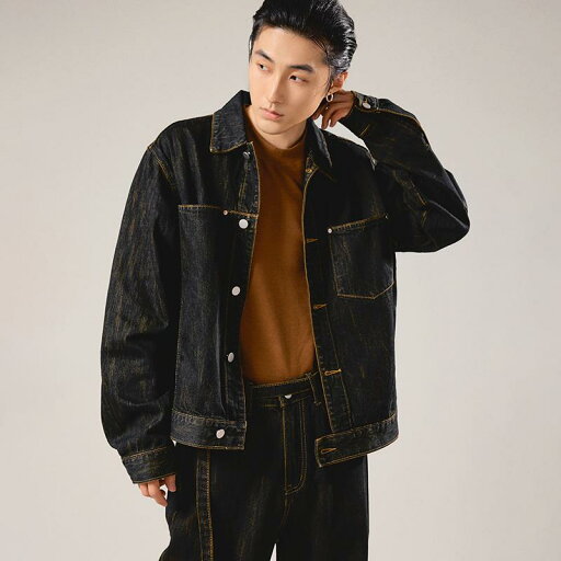 デニム ジャケット 上着 トップス おしゃれ ファッション メンズ カジュアル アメリカン レトロ ゆったり 高級感 ショート コットン 秋冬 アウター モダン デニム ジャケット 上着 トップス おしゃれ ファッション メンズ カジュアル アメリカン レトロ ゆったり 高級感 ショート コットン 秋冬 アウター モダン