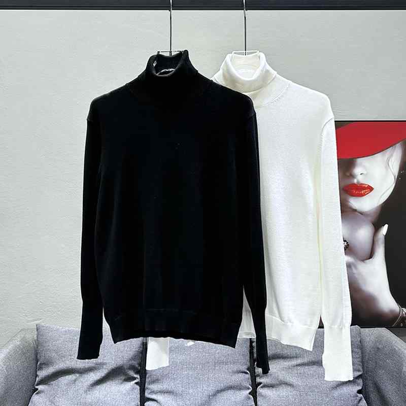 秋冬 ハイネック メンズ 長袖 おしゃれ シンプル 韓国スタイル ソリッドカラー プルオーバー 清楚感 オフィスカジュアル セーター 無地