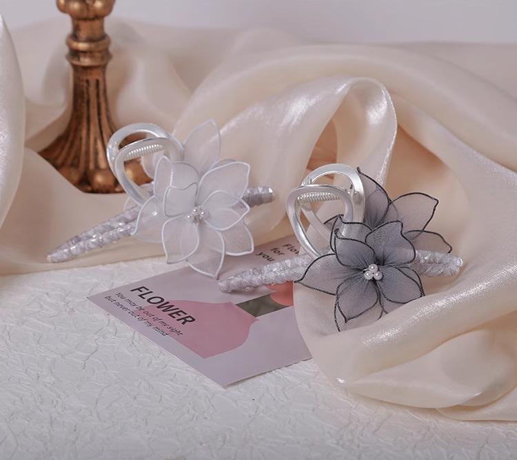 レディース クリップ バンスクリップ 髪留め ピン アクセサリー フラワー 花 アンティーク おしゃれ 高級感 華やか シンプル エレガント カジュアル 大人っ...