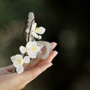 レディース 髪留め クリップ バンスクリップ ピン アクセサリー おしゃれ シンプル 花 フラワー エレガント 高級感 かわいい 大人っぽい パーティー お祝い...