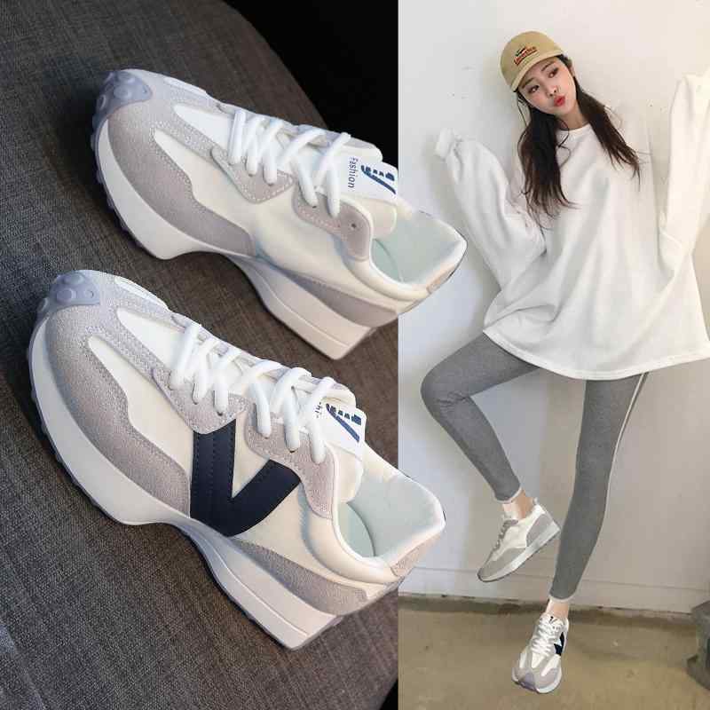 靴 シューズ スポーツ スニーカー トレーニング 運動靴 春 女性用 ワッフル ダッドシューズ レディース..