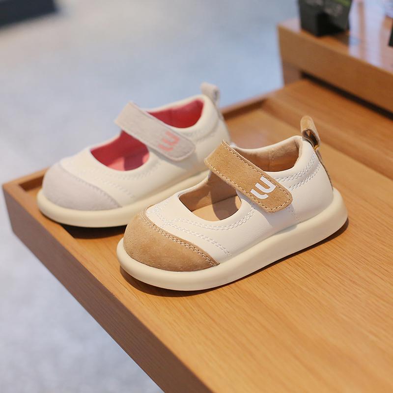 女の子 プリンセス シューズ 春秋 ソフト ソール 革 ベビー 幼児 乳児 シンプル おしゃれ かわいい