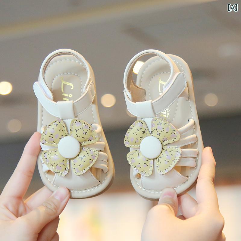 サンダル 女の子 赤ちゃん 夏 ベビー 幼児 靴 子供 プリンセス シューズ かわいい ソフトソール 滑り止め