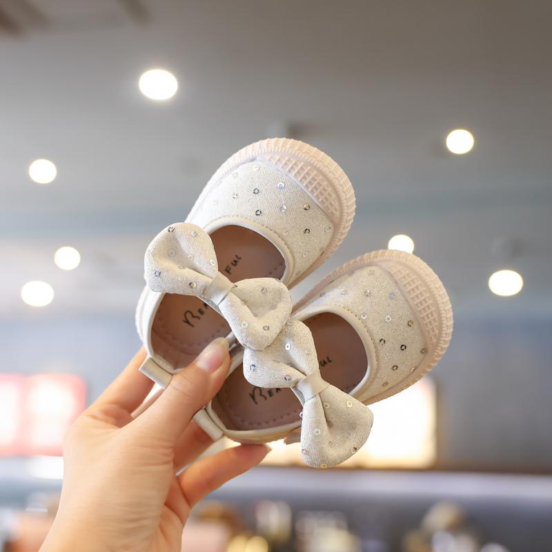 ベビーシューズ 女の子 赤ちゃん キラキラ スパンコール 柔らか素材 シューズ おしゃれ 軽量 快適 シン..