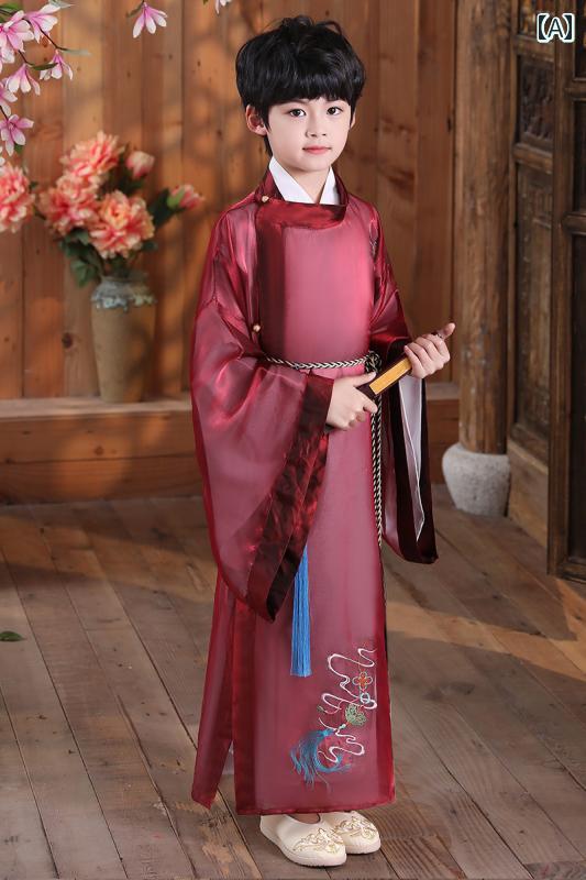 キッズ ステージ 衣装 コスチューム コスプレ パフォーマンス エスニック チャイナテイスト パーティ イベント 子供 男の子