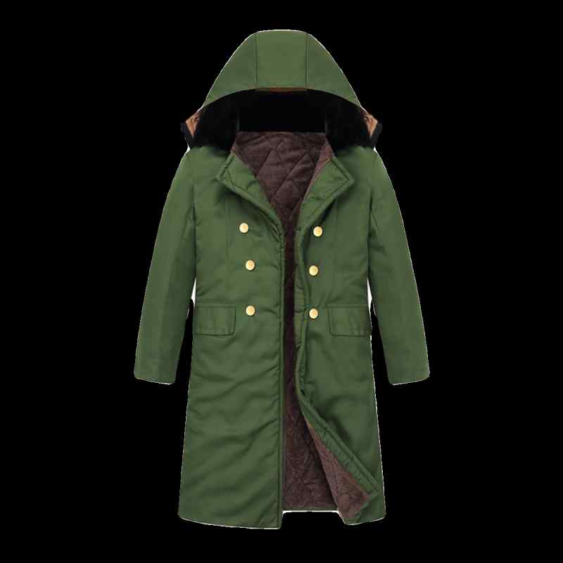 ミリタリー コート 作業服 ジャケット ジャンパー フード付き コート ロング パーカー ウエア 作業着 男性用 厚手 裏起毛 耐摩耗 労働 DIY 保護 防寒...