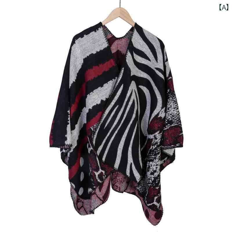 ショール ケープ マント ストール エスニック 暖かい ゆったり 大判 旅行 冷房対策 レディース メンズ ファッションアイテム 145130CM