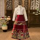 漢服 民族衣装 かわいい スカート 女の子 春 チャイナ風 レトロ 衣装 ドレス 子供 キッズ レディース 白 紺 ネイピー ホワイト