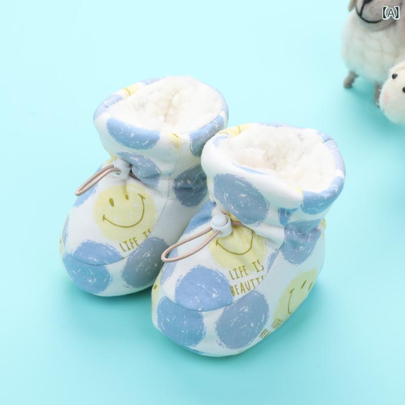 ベビー シューズ ソックス 秋冬 かわいい モチーフ ソックス 心地良い レトロ ユニーク もこもこ シュ..