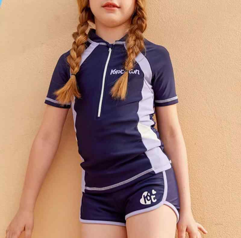 キッズ 子供用 夏 スイムウェア 水着 半袖セパレート かわいい おしゃれ 着やすい 動きやすい 快適 速..