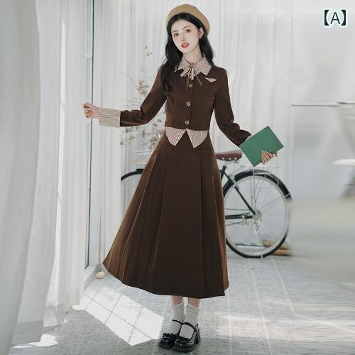 レディース ワンピース アメリカン 大人 上品 シンプル 華やか きれいめ レトロ モダン パーティ セレモニー ファッション 秋冬