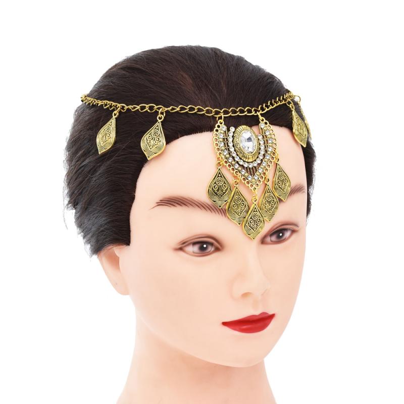 ウイグル エスニック 額 ネックレス 西部 地域 レトロ タッセル 敦煌 砂漠 写真 ヘア アクセサリー エキゾチック 眉毛 ペンダント