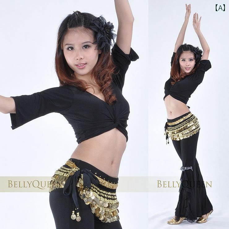 ベリーダンス 衣装 セット エキゾチック エスニック ダンス ステージ パフォーマンス コスチューム セクシー ゴージャス 華やか