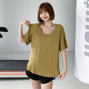 ヨガ ウェア トップス Tシャツ トレーニングウェア スポーツ 半袖 フィットネス ジム ランニング 速乾 快適 レディース