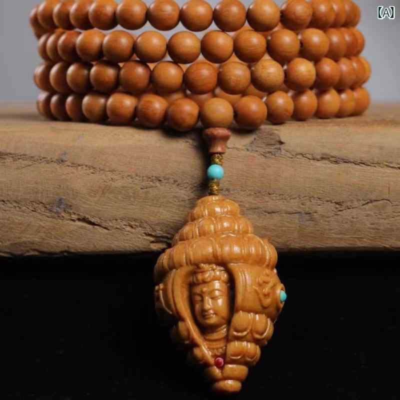 念珠 木製 数珠 エスニック アジアンテイスト シンプル レトロ ファッション ブレスレット 木製ビーズ メンズ レディース