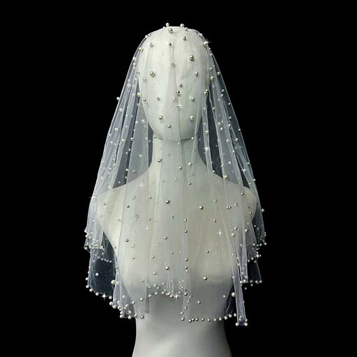 ウェディングベール ブライダル 結婚式 エレガント プリンセス レトロ パール ベール ヘッドドレス エクストラ ロングテール ビーズ 花嫁 旅行 写真 単層 ベール ウェディングベール ブライダル 結婚式 エレガント プリンセス レトロ パール ベール ヘッドドレス エクストラ ロングテール ビーズ 花嫁 旅行 写真 単層 ベール