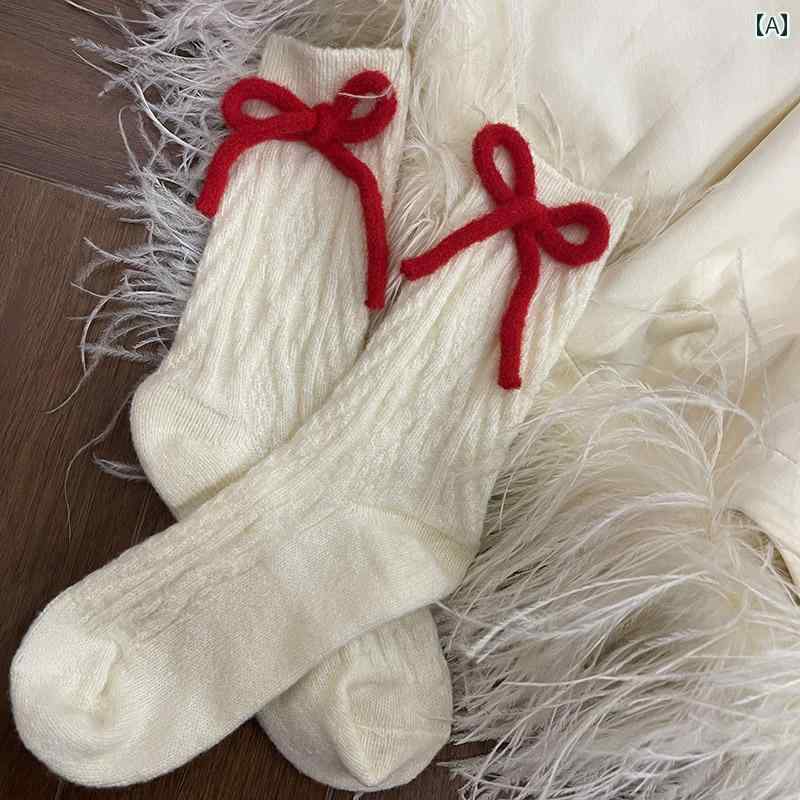 レディース リボン ソックス パイル 靴下 おしゃれ かわいい ガーリー きれいめ 上品 デート ギフト イベント フェス パーティ お揃い パフォーマンス 衣...