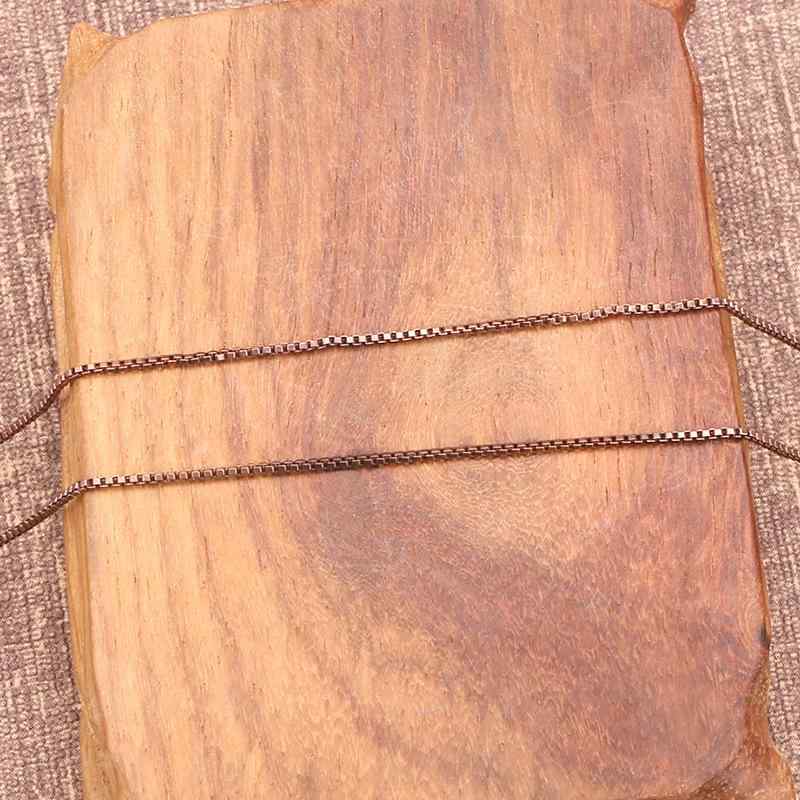 中国風 アクセサリー 置き物 アンティークブロンズ チェーン レディース インゴット ネックレス シンプル ボックス チェーン レトロ ジュエリー