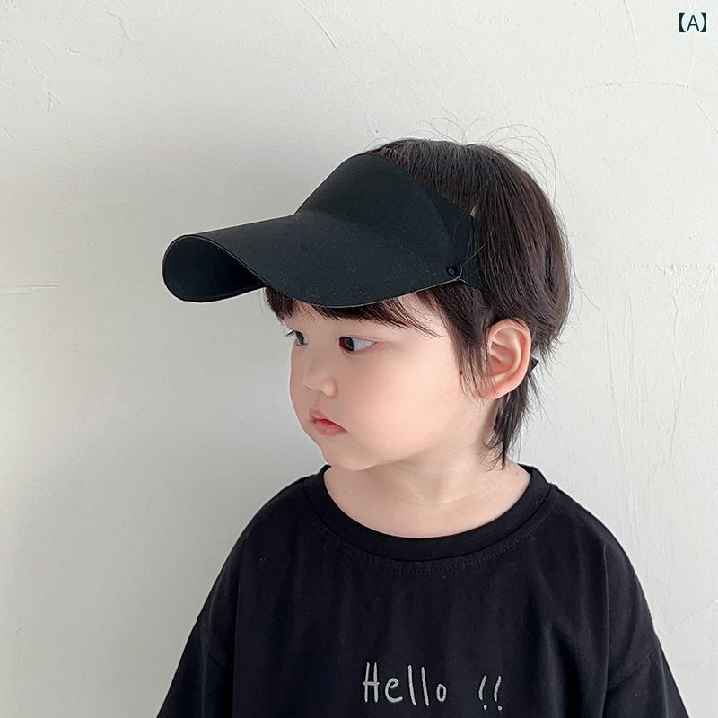 サンバイザー 男の子 女の子 軽量 夏 空 日焼け防止 帽子 スポーツ アウトドア ベビー サン ピーク ハット サンハット 男女兼用 旅行
