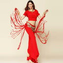 レディース ファッション ダンス ベリーダンス 衣装 セット インドダンス 服 練習 パフォーマンス オリエンタル ダンサー 夏 ショート