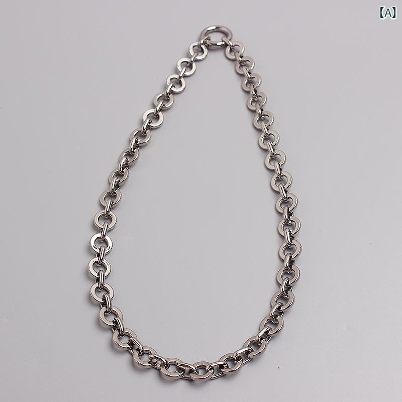 シルバー チェーン ネックレス 首飾り ハイエンド ハイエンド メンズ レディース ファッション アクセサリー オールシーズン