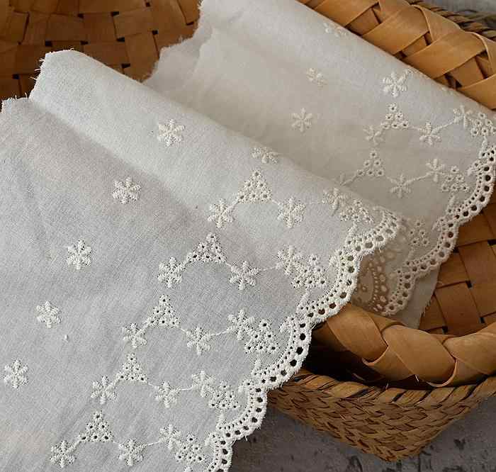 生地 ベージュ 花 綿 レース 衣類 アクセサリー ホーム 生地 服 裾 袖 シンプル おしゃれ エレガント ..