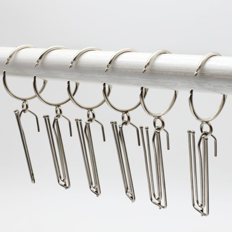 インテリア 家具 ホーム 雑貨 カーテン リング 吊り下げ リング 開閉式 ロッド サークル バックル ライ..