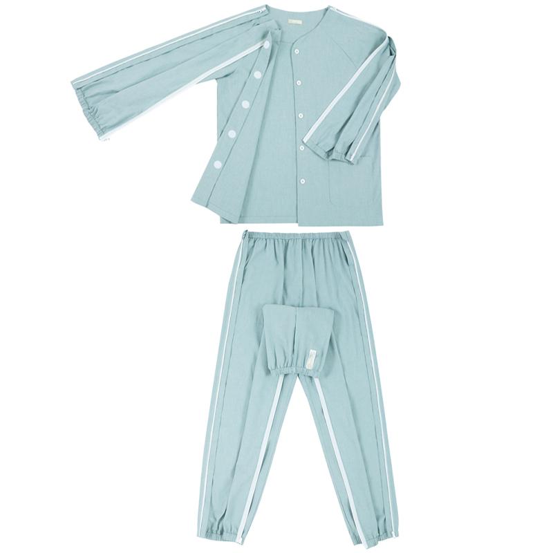 介護 パジャマ 薄手 麻痺 寝たきり セット リハビリ 術後 病院服 家庭用 ルームウェア ナイトウェア 看護 リハビリ シニア 高齢者 障害者