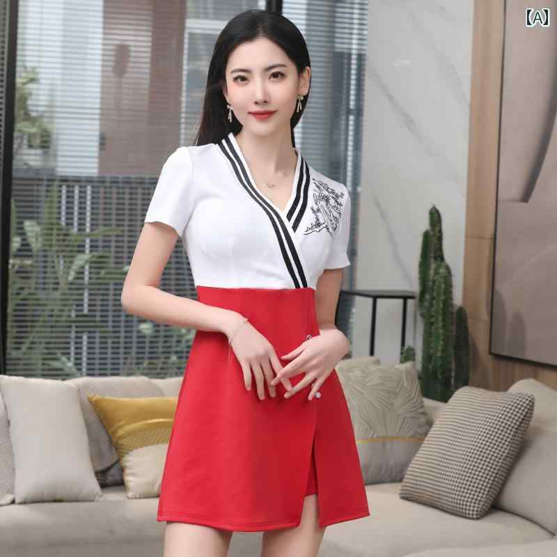 美容系 ワークウェア 作業着 ユニフォーム コスチューム レディース 専門職 ネイル マッサージ エステ ..