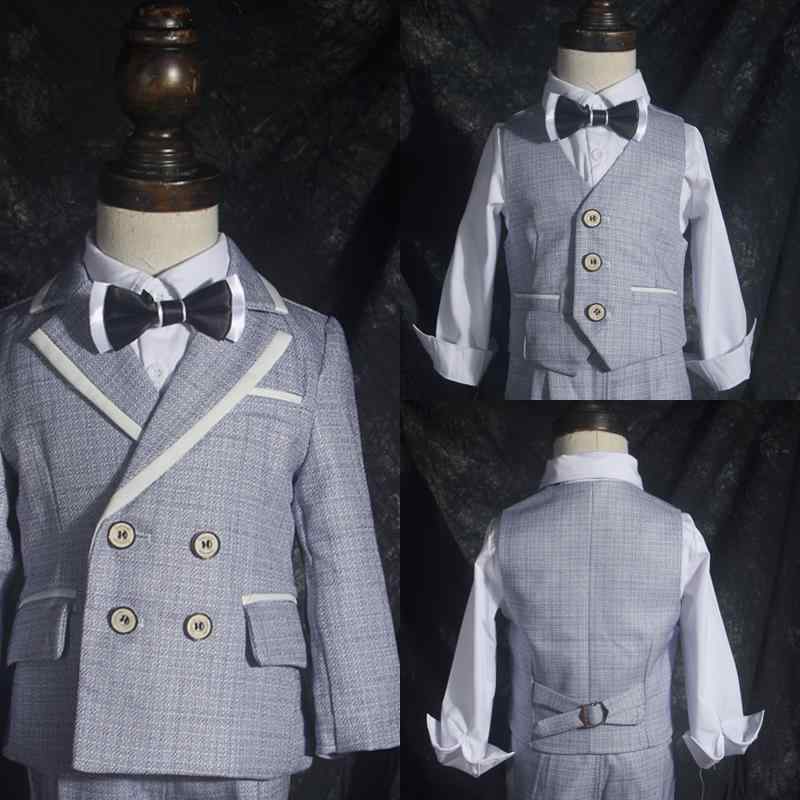 子供服 スーツ 秋服 ブリティッシ カジュアル 男の子 フォーマル ジャケット 礼服 セット用品 演奏会 入学式 卒業式