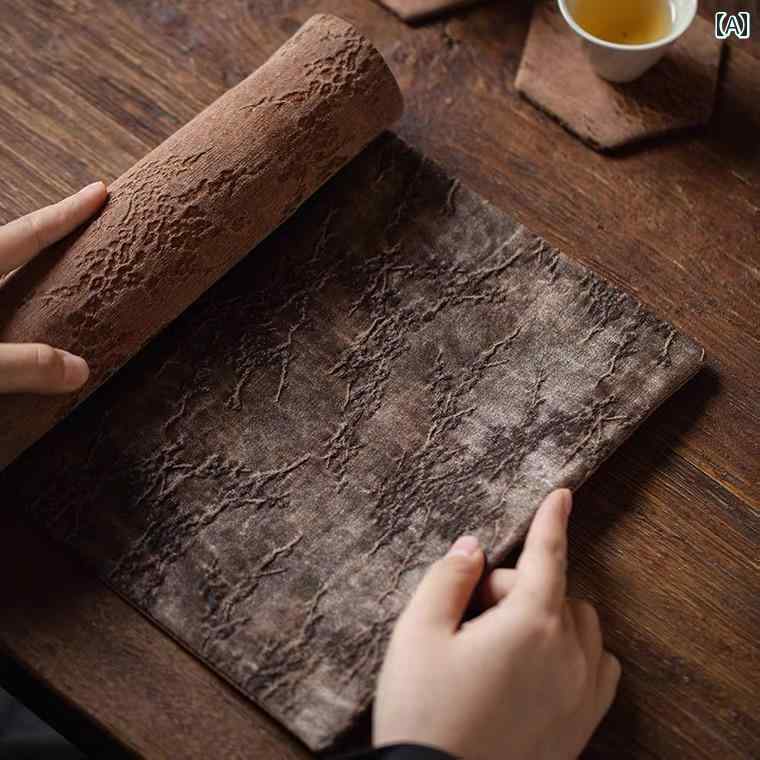 プレースマット 中国 禅 ティーテーブル 防水 ティーマット レトロ コーヒーテーブル テーブルクロス ランチョンマット