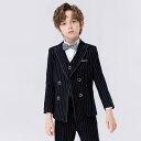 子供服 フォーマル キッズ スーツ パンツ シャツ ジャケット 蝶ネクタイ ブローチ ベスト 男の子 写真 撮影 発表会 パフォーマンス 衣装 セット ハイエン...