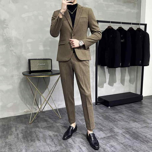 スーツ ジャケット パンツ メンズ おしゃれ スタイリッシュ ウール ブレザー 春秋 高級感 紳士 カジュアル 大きいサイズ ビジネス 男性 スーツ ジャケット パンツ メンズ おしゃれ スタイリッシュ ウール ブレザー 春秋 高級感 紳士 カジュアル 大きいサイズ ビジネス 男性