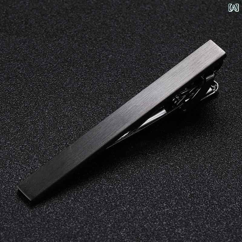 ネクタイピン メンズ ファッション グレー ガンカラー タイピン クリップ アクセサリー スーツアイテム ビジネス シンプル デイリー 男女兼用 韓国 スタイル ギフト スタイリッシュ 洗練