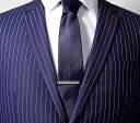ネクタイピン 紳士用 ブラック クリップ メンズ ビジネス ハイエンド 軽量 高級感 シンプル ギフト アクセサリー
