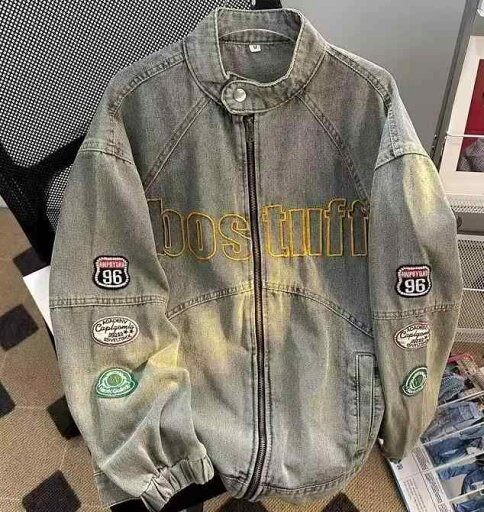 レディース メンズ ジャケット デニム 男女兼用 ゆったり 刺繍 ワッペン ウォッシュド ヴィンテージ レトロ 薄青 前ジッパー ユーズド加工 スタンドカラー 立ち襟 ショートパンツ 黒 フリンジ レディース メンズ ジャケット デニム 男女兼用 ゆったり 刺繍 ワッペン ウォッシュド ヴィンテージ レトロ 薄青 前ジッパー ユーズド加工 スタンドカラー 立ち襟 ショートパンツ 黒 フリンジ