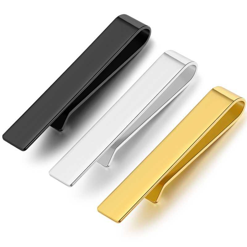 ネクタイピン シルバー ゴールド ブラック クリップ 鏡面 ミラー 光沢 マット 艶 ギフト ビジネス 通勤..