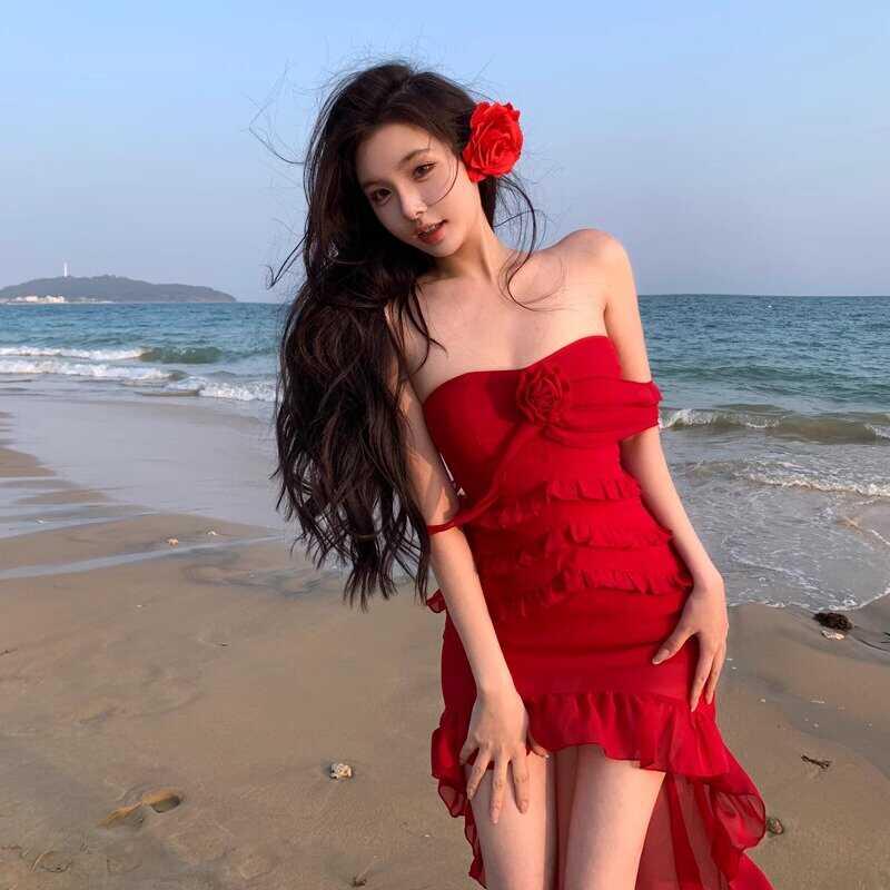 ワンピース レディース 大人 リゾート 旅行 衣装 女性 服 海辺 休暇 ビーチ ドレス かわいい かわいい きれいめ おしゃれ