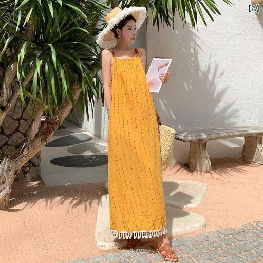 ワンピース レディース 大人 リゾート 夏 女性用 タッセル サスペンダー ドレス 刺繍 海辺 休日 スリム ロング ドレス きれいめ かわいい ワンピース レディース 大人 リゾート 夏 女性用 タッセル サスペンダー ドレス 刺繍 海辺 休日 スリム ロング ドレス きれいめ かわいい