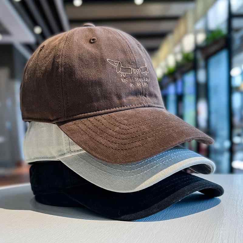 キャップ カモノハシ 帽子 レディース 春秋 韓国 刺繍 若々しい 学生 野球帽 メンズ ユニセックス ベースボールキャップ 湾曲したつば