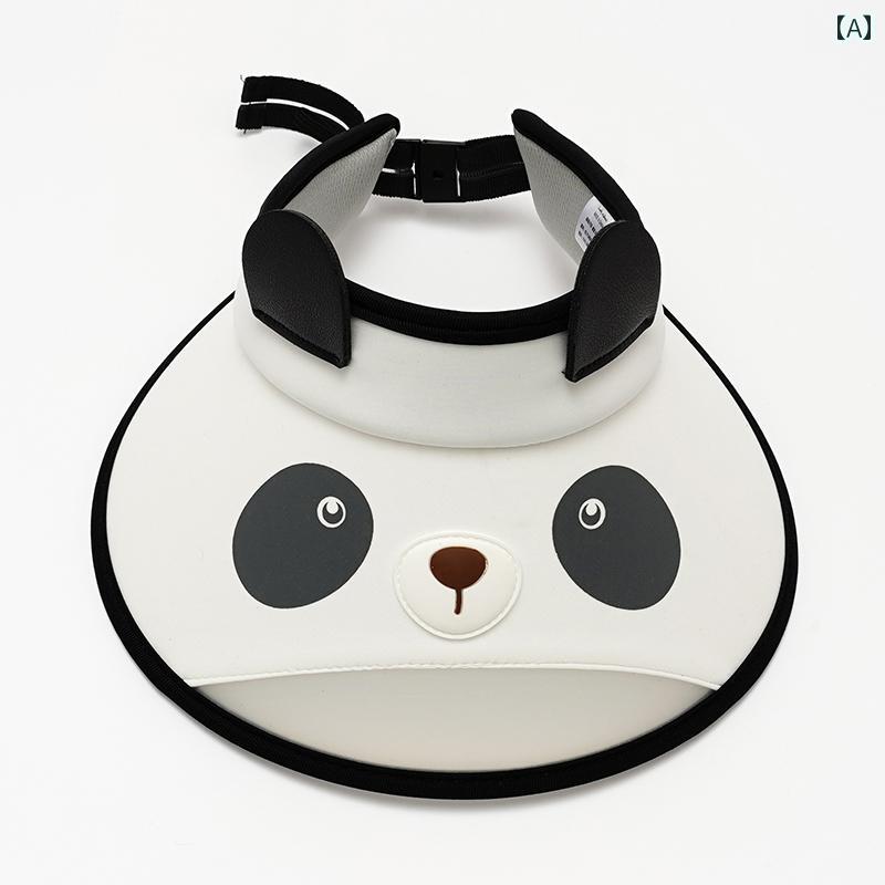 子供用 幼児用 帽子 サンバイザー つば広 夏 UV対策 紫外線防止 日焼け防止 熱中症対策 かわいい キュート 通園 キッズ