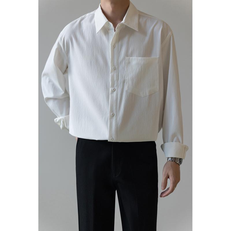 シャツ ビジネスシャツ メンズ カジュアルシャツ ゆったり 長袖 カジュアル クール おしゃれ トレンディ スタイリッシュ 男性用