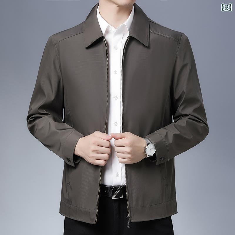 メンズ ファッション ジャケット 春秋 スタイル ビジネス オフィス カジュアル シンプル 軽量 プラスサイズ 羽織り おしゃれ