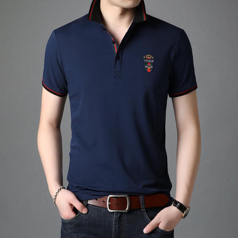 ポロシャツ メンズ カジュアル トップス ゴルフ レジャー 普段使い 綿 スポーツ 半袖 夏 刺繍 ワンポイ..