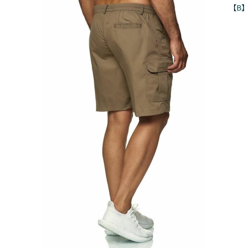 男性 ズボン ハーフパンツ 夏 マルチ ポケット カーゴパンツ メンズ 短パン アウトドア スポーツ カジュアル 五分丈 ボトム メンズ シンプル 動きやすい ボトム