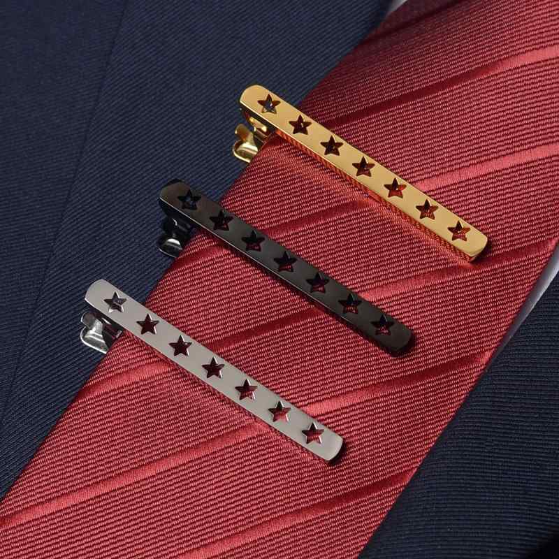 ネクタイピン 五芒星形 シルバー ゴールド ブラック メンズ ビジネス フォーマル 男女兼用 ファッション おしゃれ カジュアル パーティー 個性的 ユニセックス